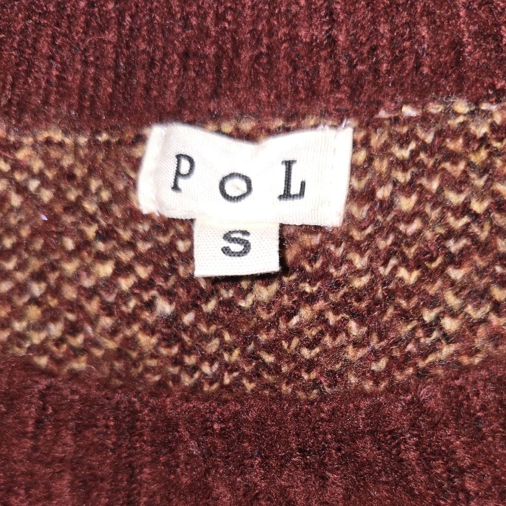POL Red and Yellow Floral Knit Sweater PTP is 25 (F) - Picture 11 of 11